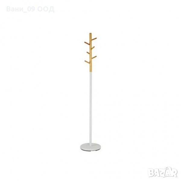 Висока закачалка за якета и палта-дърво и метал, снимка 1