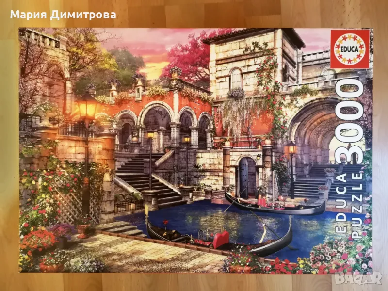 Пъзел 3000 части - Разходка с лодка във Венеция, снимка 1
