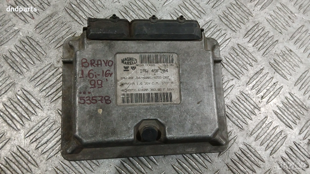 Компютър Fiat Bravo 1.6i 16v 1999г. 46549731 61600.383.02 IAW49F.B4 , снимка 1
