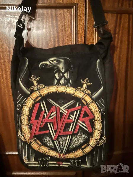 Чанта SLAYER велкро закопчаване vintage , снимка 1