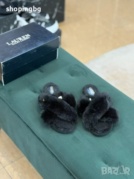 Дамски чехли с пухчета Ralph Lauren  75 лв., снимка 1