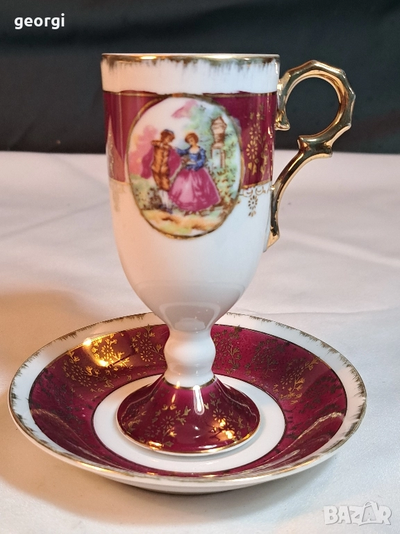 френски порцеланов двоен сет Treves, снимка 1