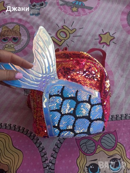 Детска нова раница с пайети, снимка 1