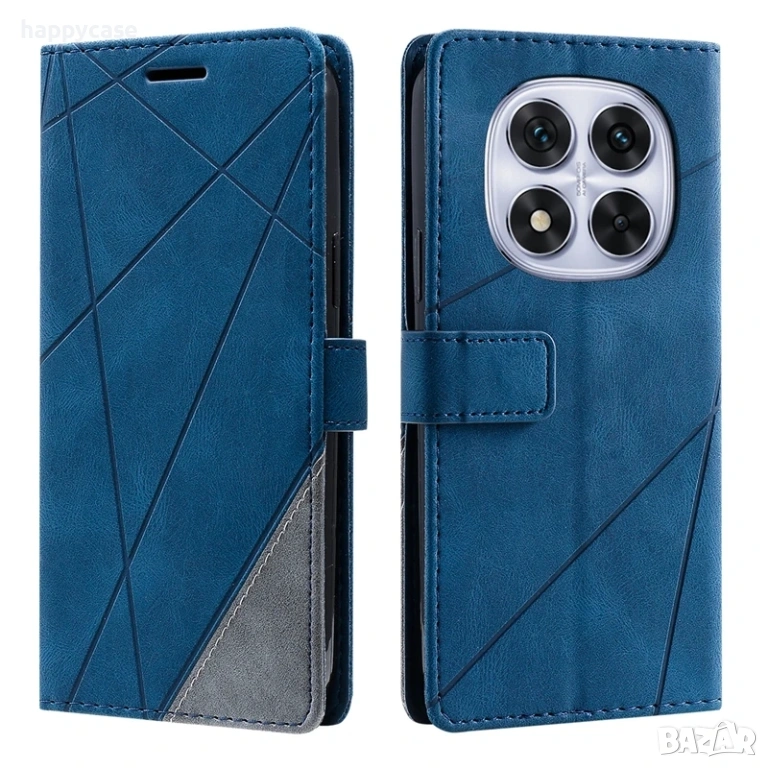 Xiaomi Redmi Note 15 14 13 Pro / TRIANGLE Кожен калъф кейс тип тефтер, снимка 1