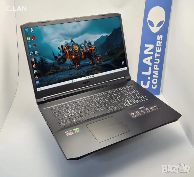 Acer Nitro 5 AN517 Ryzen 9 5900HX/16GB/1TB SSD/RTX3080-8GB/WQHD 165Hz, снимка 1