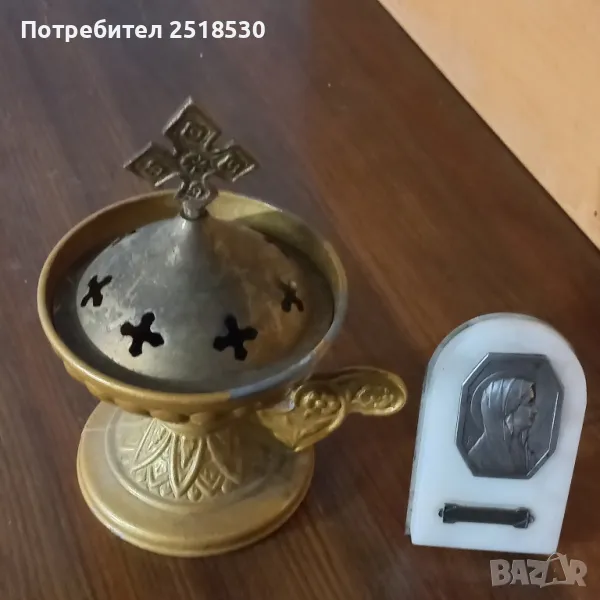 Домашно кандилце и настолна иконка, снимка 1