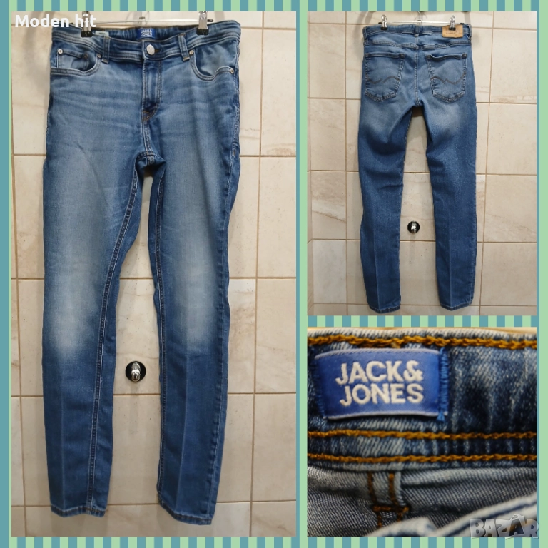 Jack & Jones размер 176 см./16 г. - дънки за тийнеджър/мъж, снимка 1