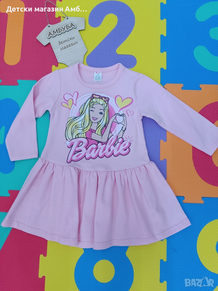 Детска рокля с Барби, снимка 1