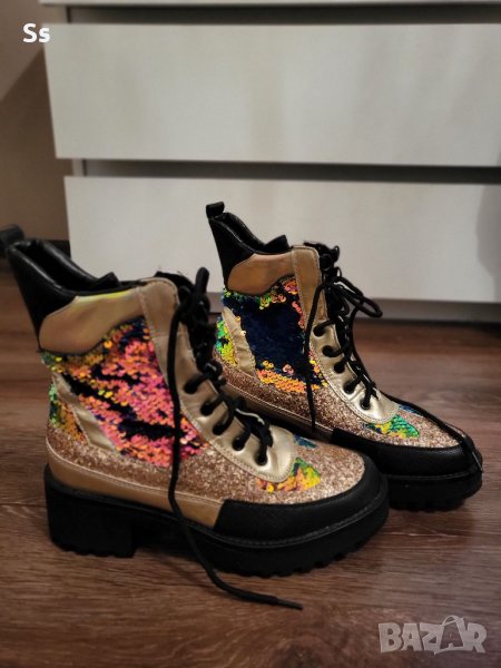 Боти с лъскав ефект, хамелеон , снимка 1