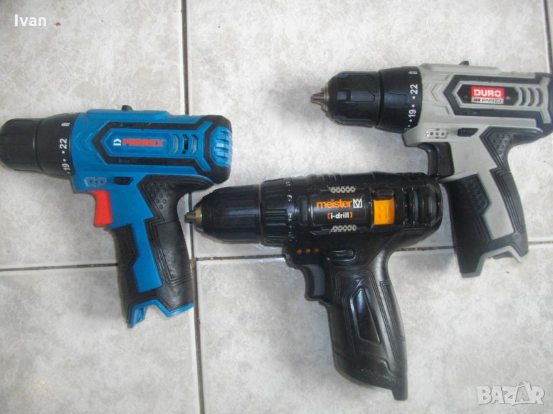 12V-Li-ion-Meister-FERREX-Duro-Боди За Кръгла Батерия-12 Влота-Литий-Йон-Отлично-Немско, снимка 1