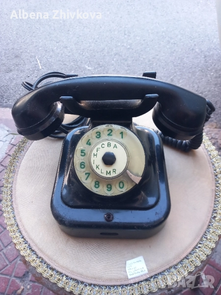 SIMENS аналогов бакелитен стар телефон, снимка 1