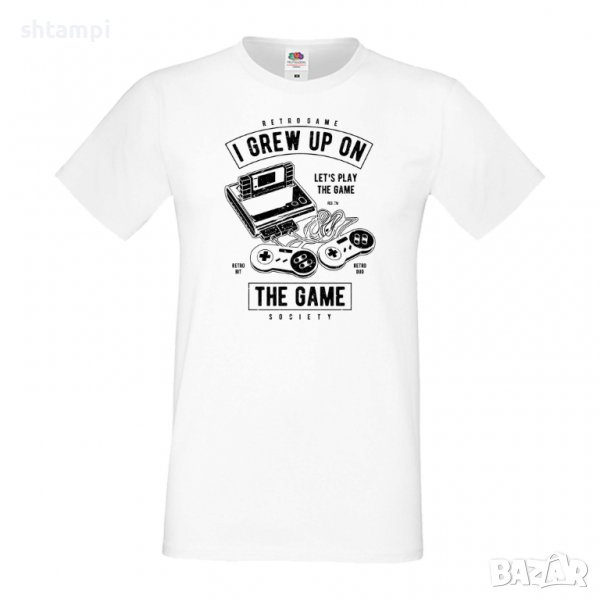 Мъжка тениска Grew Up On The Game,Игра,геймър,Изненада,Подарък,Празник , снимка 1