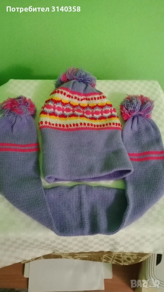 Детски комплект/ шапка и шалче/., снимка 1