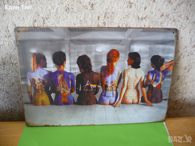 Метална табела Пин Флойд Pink Floyd рок момичета албуми , снимка 1