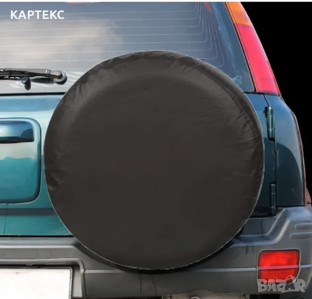 Калъф за резервна гума 15'' - 396 - Черен, снимка 1