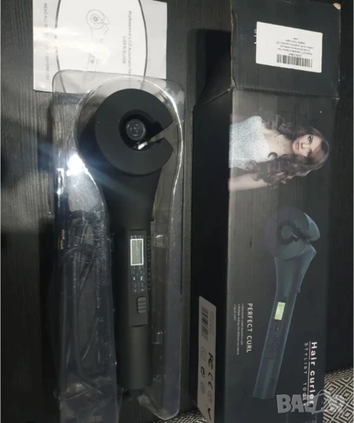 Високотехнологична керамична преса за къдрене на коса с LED дисплей, снимка 1