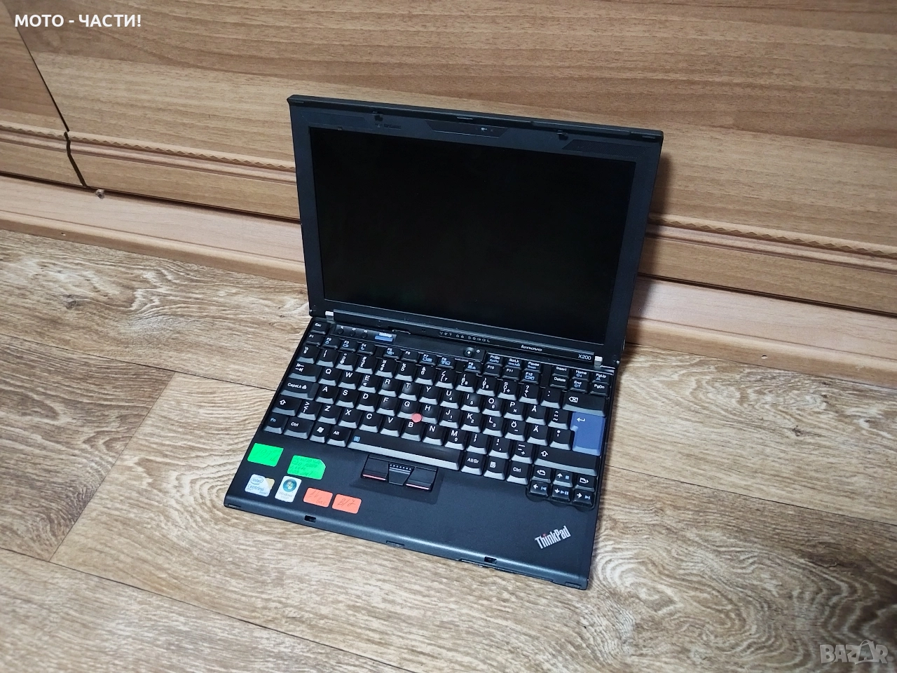 Лаптоп LENOVO ThinkPad X200 / ЗА СМЯНА НА ДИСПЛЕЙ ИЛИ ЗА ЧАСТИ! / БЕЗ ЗАРЯДНО! , снимка 1