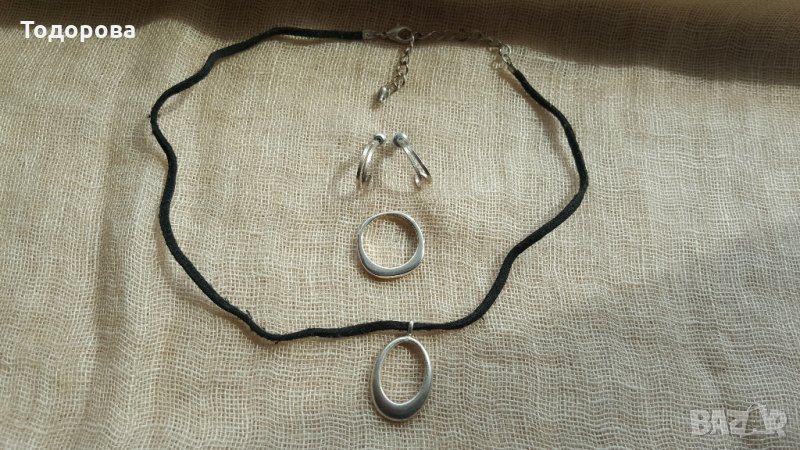 Комплект-колие,обици и пръстен, снимка 1