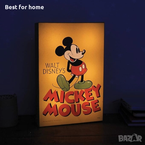 Paladone Мики Маус сензорно осветено платно, снимка 1