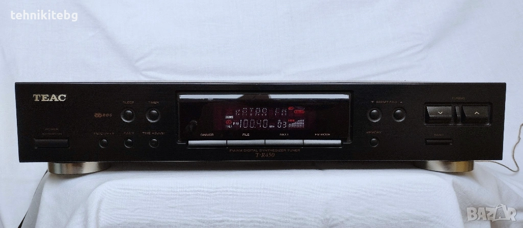 ⭐⭐⭐ TEAC T-R450 ⭐⭐⭐ Качествен и красив тунер с RDS/RT/PTY и 40 станции памет, снимка 1
