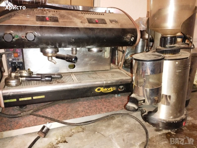 професионална кафе машина и кафемелачка, и омекотител, снимка 1