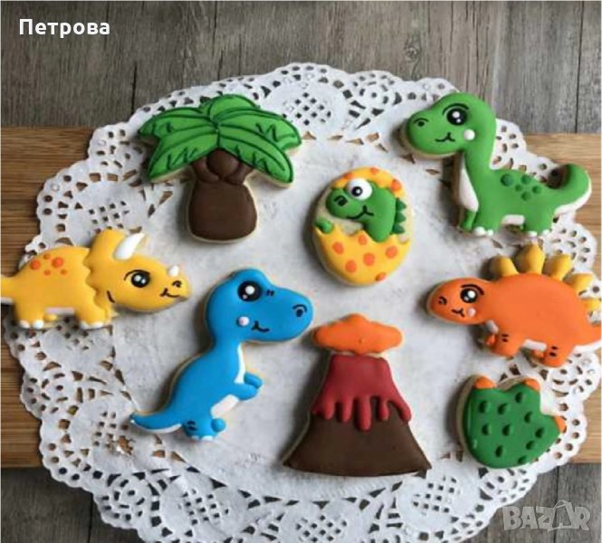 Резци за сладки – „Динозавърчета” – от 8 части, снимка 1