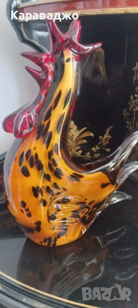 Статуетка Петел Мурано, снимка 1