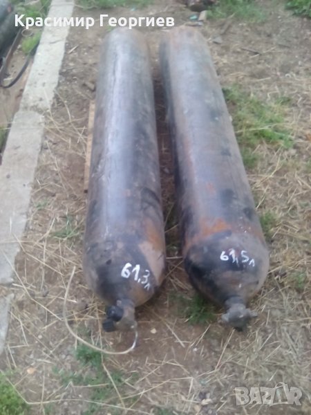 61,3 61,5 литрови  бутилки метан дълги 1,60см за бус, снимка 1