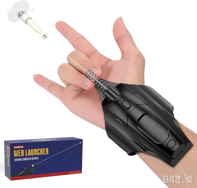 Чисто нова запечатана в целофан играчка за стрелба, паяк, истинска коприна, супергерой, ролева игра, снимка 1