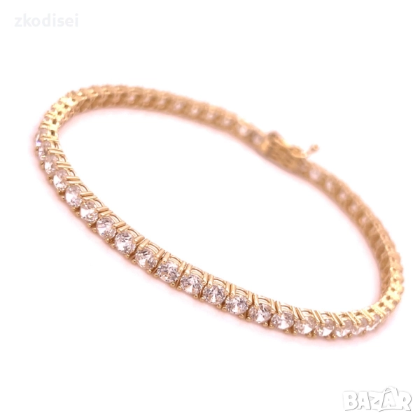 Златна дамска гривна 8,44гр. 17,0см. 14кр. проба:585 модел:34486-5, снимка 1