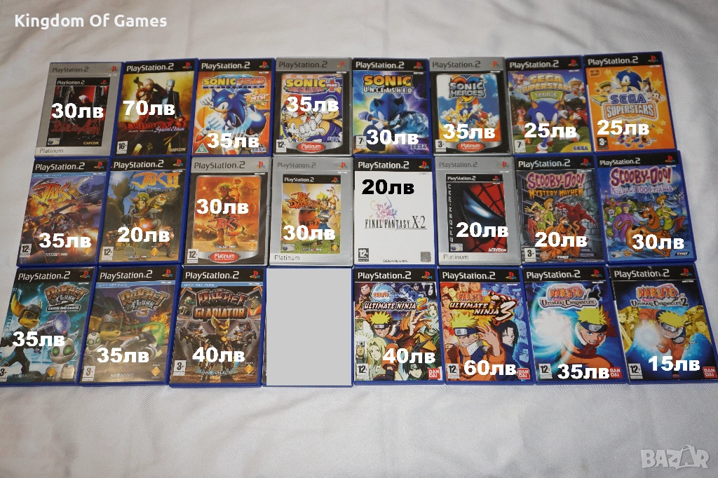 Игри за PS2 Devil May Cry 3/Sonic Mega Collection Plus/Jak X/Ratchet And Clank/Naruto 2 3/Scooby-Doo, снимка 1