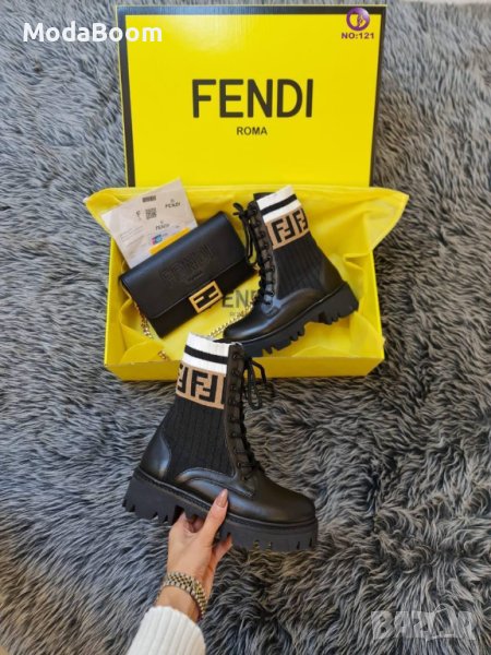 💯Fendi черни обувки и чанта💯, снимка 1