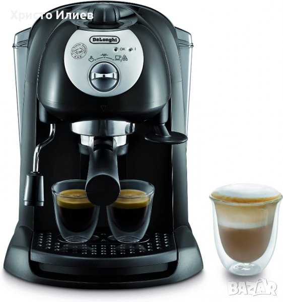 Кафемашина DELONGHI EC201CD.B 15 bar, 1,000 ml, 1100 W, ЧЕРЕН, снимка 1