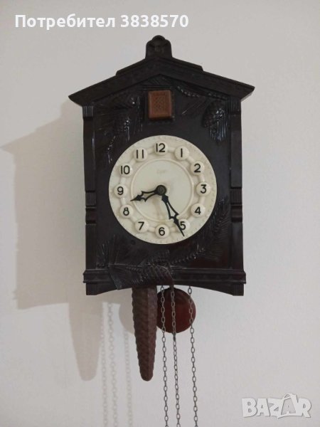 Ретро стенен часовник Маяк с кукувица, снимка 1