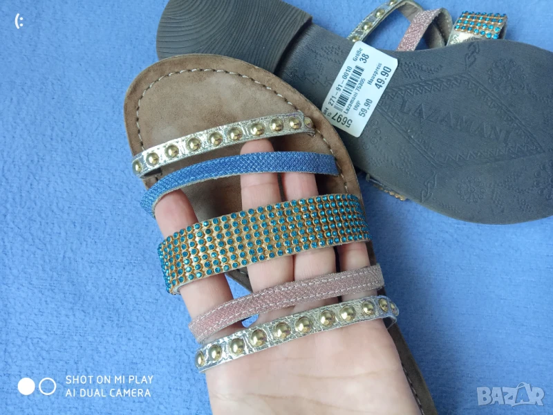 Нови чехли Lazamani номер 38., снимка 1