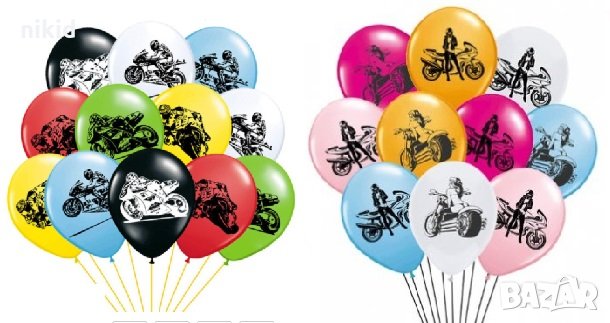 Мотор Моторист Обикновен надуваем латекс латексов балон парти, снимка 1