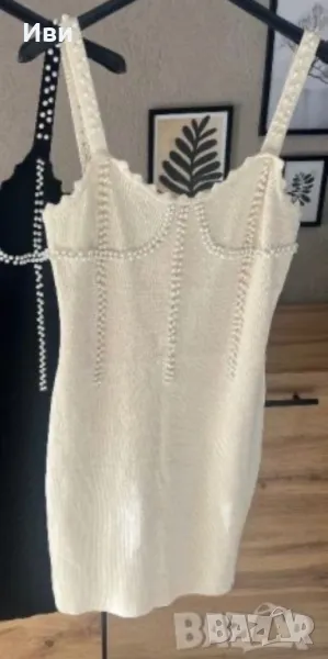 Дамска рокля с перли, снимка 1