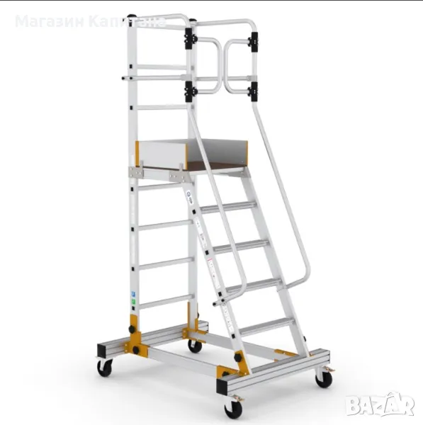 Мобилна работна платформа 3м, 3,5м. и 4м. работна височина., снимка 1