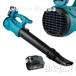 Акумулаторна духалка за листа с 6 степенна регулация – Въздуходувка 36V 8Ah KraftRoyal, снимка 1