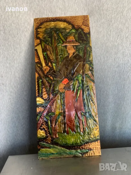 медна картина пано, снимка 1