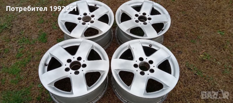 4бр ляти джанти 7.5J16 ЕТ37. 5x112. Свалени са от Mercedes C класа. Внос от Германия. Цената е за ко, снимка 1