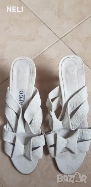 Дамски чехли естествена кожа , снимка 1