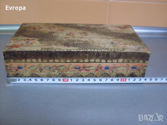 Стара дървена кутия., снимка 5 - Антикварни и старинни предмети - 43375487