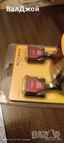 DeLock Dvi 24+1 male/male, снимка 2 - Видеокарти - 48732284