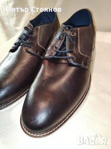Стилни мъжки обувки от естествена кожа Sondag& Sons №46, снимка 3 - Ежедневни обувки - 26457073