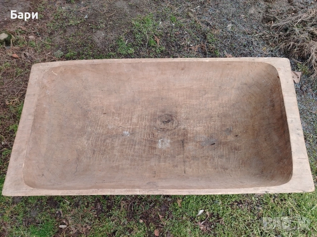 Стара голяма нощва,копанка,дървено корито , снимка 2 - Други ценни предмети - 45496269
