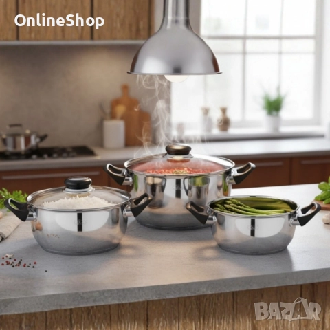 Комплект тенджери от 6 части , снимка 9 - Съдове за готвене - 52183766