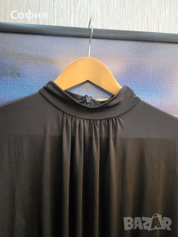 Черна елегантна рокля, снимка 5 - Рокли - 44111295