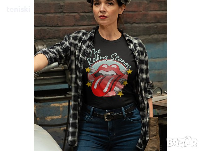  Дамска рок тениска Rolling Stones Модели,цветове и размери, снимка 2 - Тениски - 30379708
