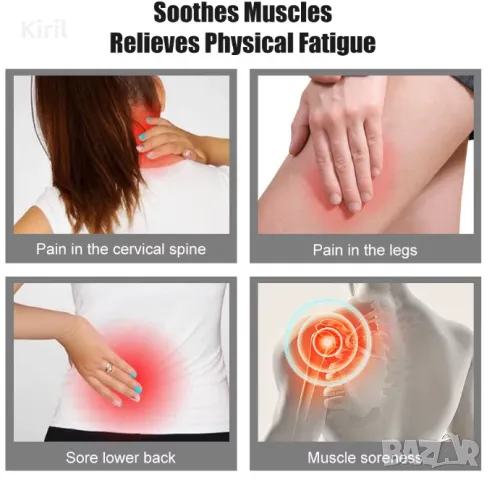 Преносим мини електрически масажор за шия и врат и други стимулатор за цервикален масаж Облекчаване , снимка 3 - Масажори - 49447672